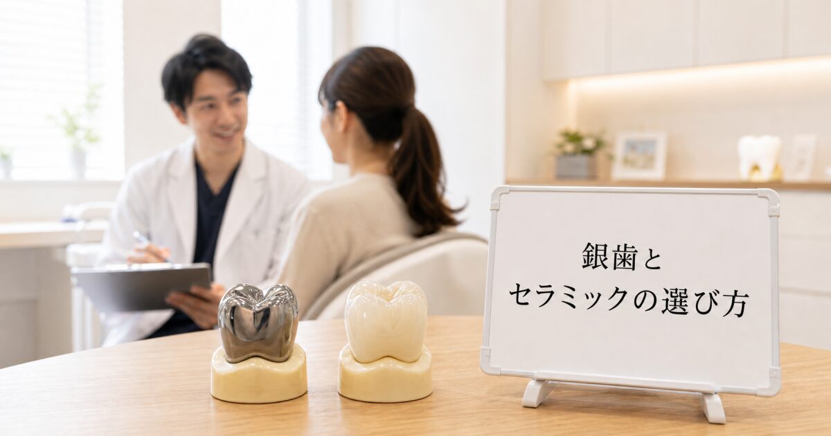【判断基準】銀歯とセラミック、自分はどっちを選ぶべき？