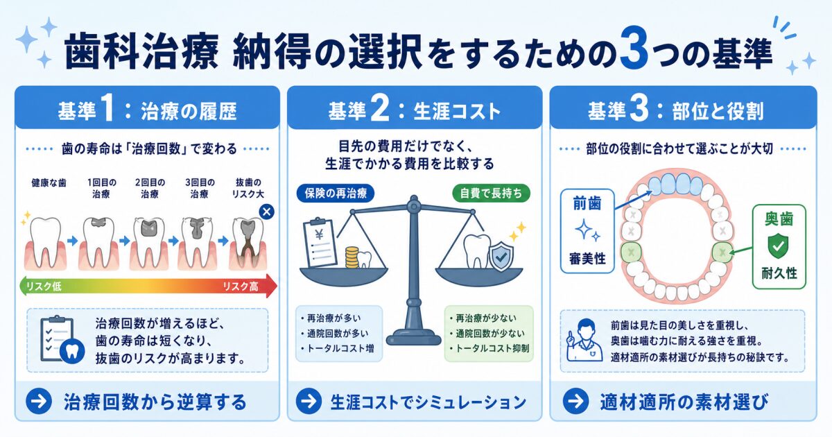 家計を守りつつ納得の選択をするための「3つの判断基準」