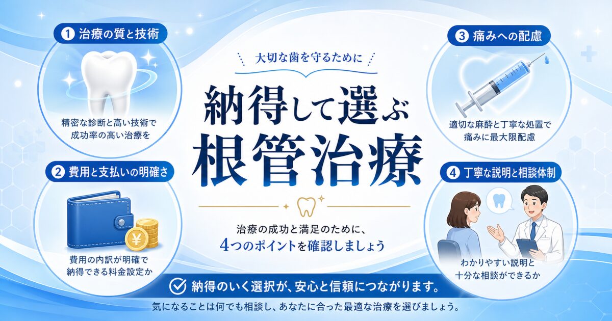 知っておきたい「保険の根管治療」と「自費の被せ物」を併用できないルール