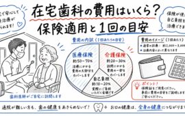 在宅歯科の費用はいくら？保険適用・介護保険の併用と1回の目安
