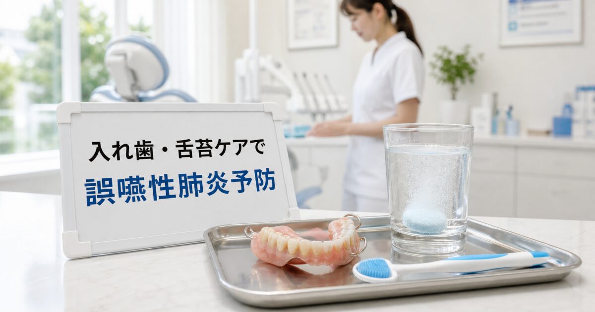 意外な盲点?合わない入れ歯(義歯)が誤嚥性肺炎を招く理由