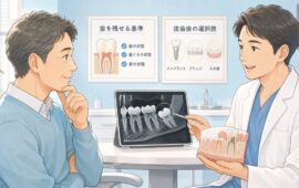 抜歯と言われたら?歯を残せる基準と抜歯後の治療選択肢を解説