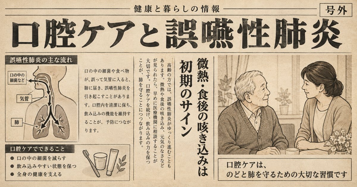歯みがき拒否の親に潜む誤嚥性肺炎の初期症状と見逃しサイン