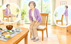 自宅でできるフレイル予防の筋力トレーニング、椅子を使った始め方と回数