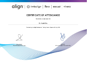 インビザライン CERTIFICATE OF ATTENDANCE